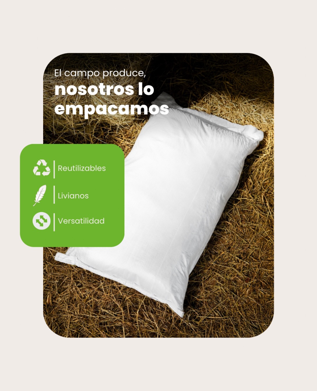 🌾 El campo produce, nosotros lo empacamos. Soluciones que se adaptan a lo que necesitas. ♻️

#ecopackymetales #costal #costales #empaques #agricultura